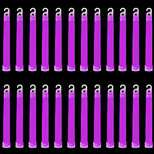 Trimming Shop Cordón de 15,24 cm Glow Sticks Premium Ultra Brillante en la Oscuridad Rod Mega Party Pack de 25 (Púrpura) para Nochevieja