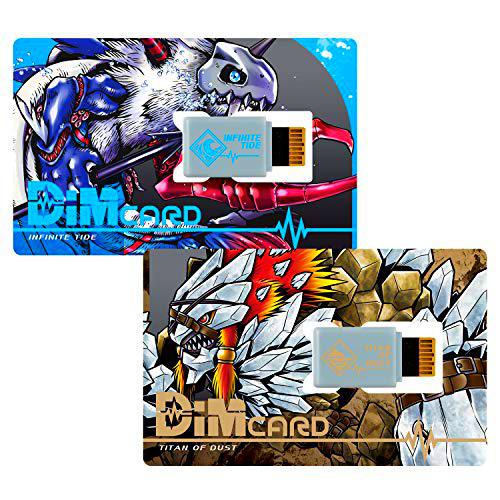 Digimon Infinite Tide &amp; Titan of Dust Dim Cards | Expansión para el Reloj Digimon Vital Bracelet Fitness Tracker | Entrena a tu Digimon y Combate a Tus Amigos