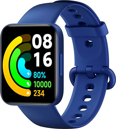 Poco Watch (Azul), medición SpO2, Ritmo cardíaco, Pantalla AMOLED de 1,6&quot;