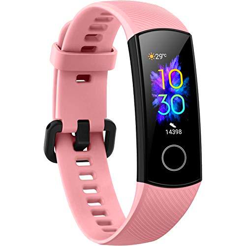 Honor Band 5 - Pulsera Inteligente 0.95&quot; con Monitor de frecuencia cardíaca en Tiempo Real, Coral Pink