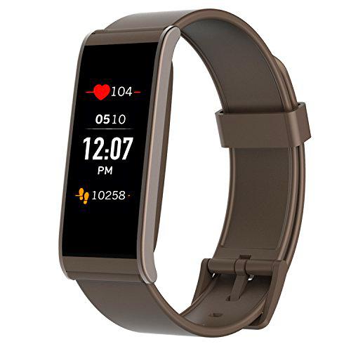 MyKronoz ZeFit4HR - Reloj de Ritmo cardíaco, Pantalla táctil a Color y notificaciones de teléfonos Inteligentes